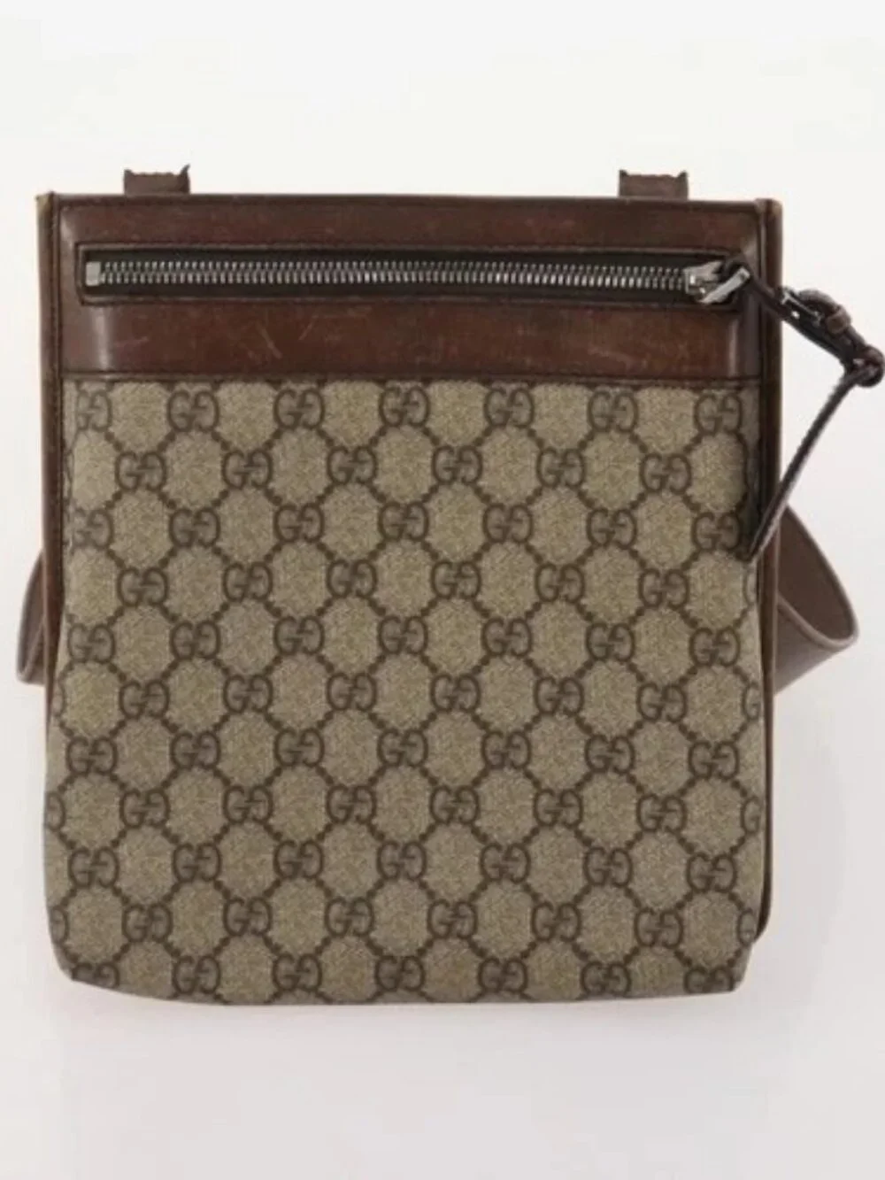 GUCCI GG Canvas Shoulder Bag 4 Set Black Beige Auth 178854